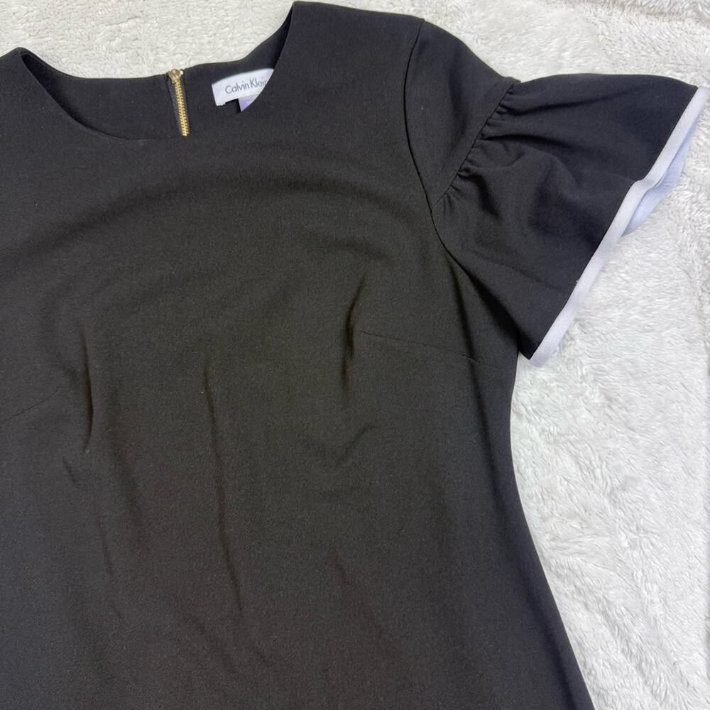 Calvin Klein Black Dress with White Accents - Picture 3 of 6